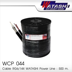 RG6/168 WATASHI Power Line WCP044 (Black) ความยาว 500 เมตร