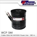 สาย RG6 /168  Power Line วาตาชิ รุ่น WCP044 (Black) ความยาว 500 เมตร