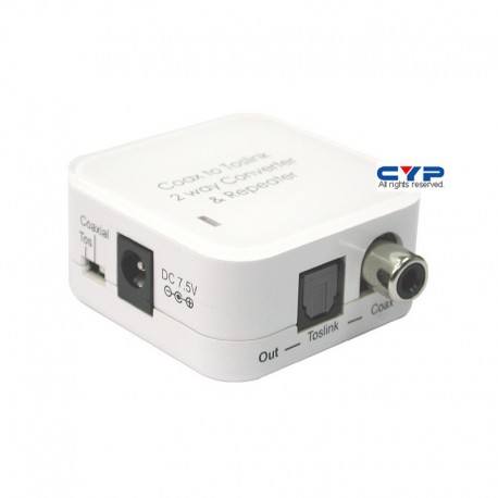 COAXIAL/TOSLINK (OPTICAL) AUDIO CONVERTER  รุ่น DCT-2