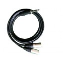 Audio Wire Cord 3.5mm 2 stereo to X2 XLR (Neutrik)  1.8 M