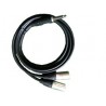 สาย Audio Wire Cord 3.5mm 2 stereo to X2 XLR (Neutrik) ความยาว 1.8 เมตร