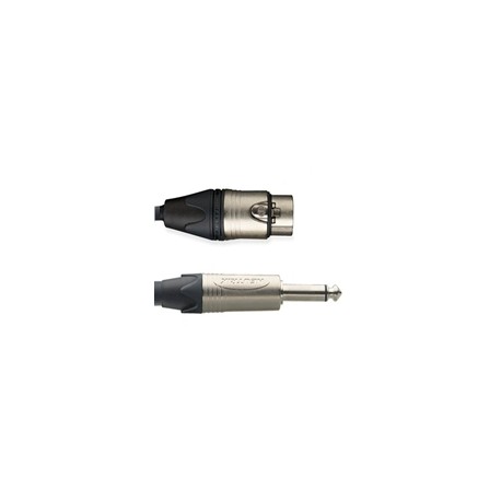 Microphone Cable XLR/F-Plug Mono/M (Neutrik)