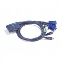 ATEN รุ่น CS62U 2PORTS USB KVM CABLE 1.8 M