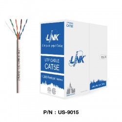 US-9015  LAN CABLE CAT5E UTP Enhanced CABLE (350 MHz) ,CMR  (Color white)