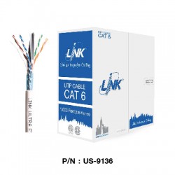 US-9136  CAT 6 F/UTP ULTRA, Screen Twisted Pair, w/Cross Filler, 23 AWG, CMR (Color White) 