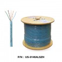 US-9146ALSZH  CAT 6A UTP XG (500 MHz) CABLE, LSZH (Color Aqua Blue) 