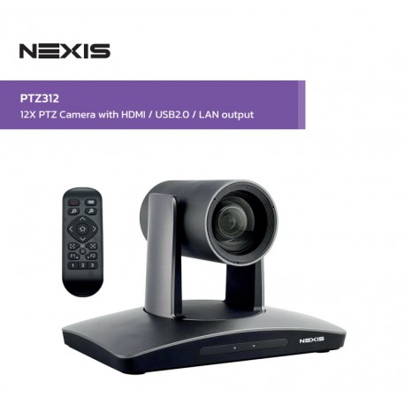 NEXIS : PTZ312 12x Optical Zoom PTZ Video Conference Camera with HDMI, USB2.0, LAN