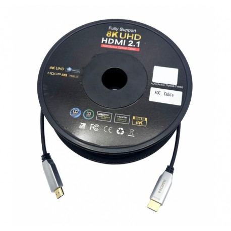 NEXIS : NH-8KAOC15   15m. 8K Ultra High Speed Fiber Optic AOC HDMI Cable - HDMI 2.1