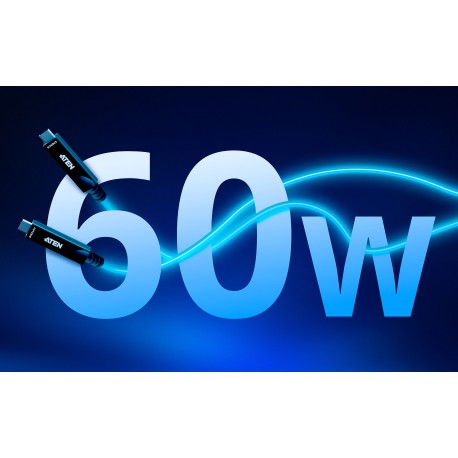 ATEN : UE3415F 15 m Ultra HD USB-C Active Optical Cable