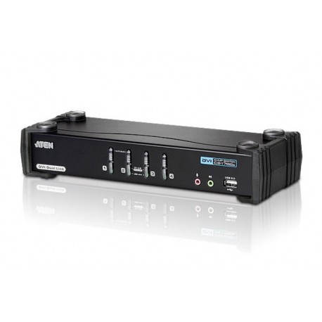 ATEN:CS1784A  4-Port USB DVI Dual Link KVMP™ Switch